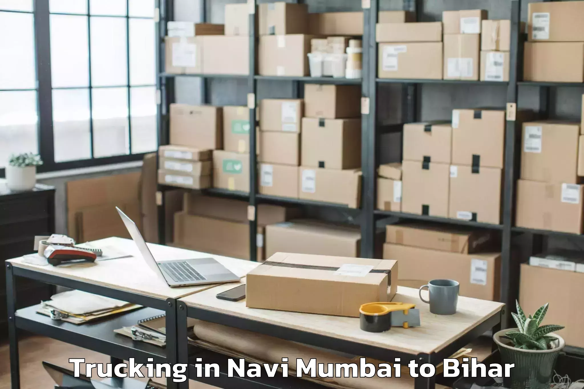 Efficient Navi Mumbai to Majhaulia Trucking